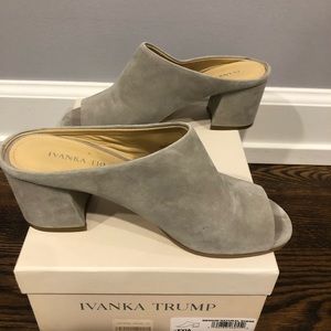 Ivanka Trump Suede Mules